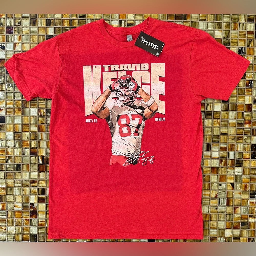 NWT Men’s Kansas City Chiefs Travis Kelce ‘Heart of the City’ SS T-Shirt~L~$30